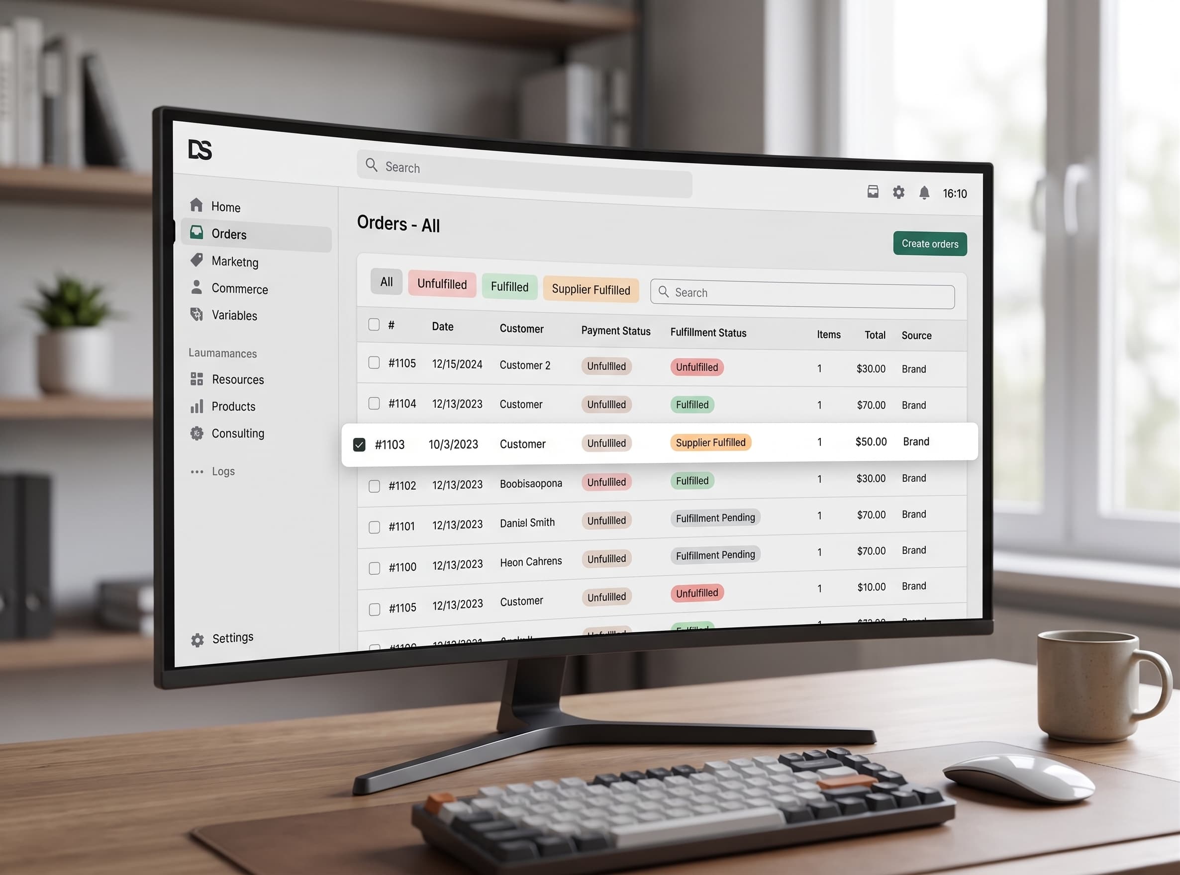 Dropship store on screen