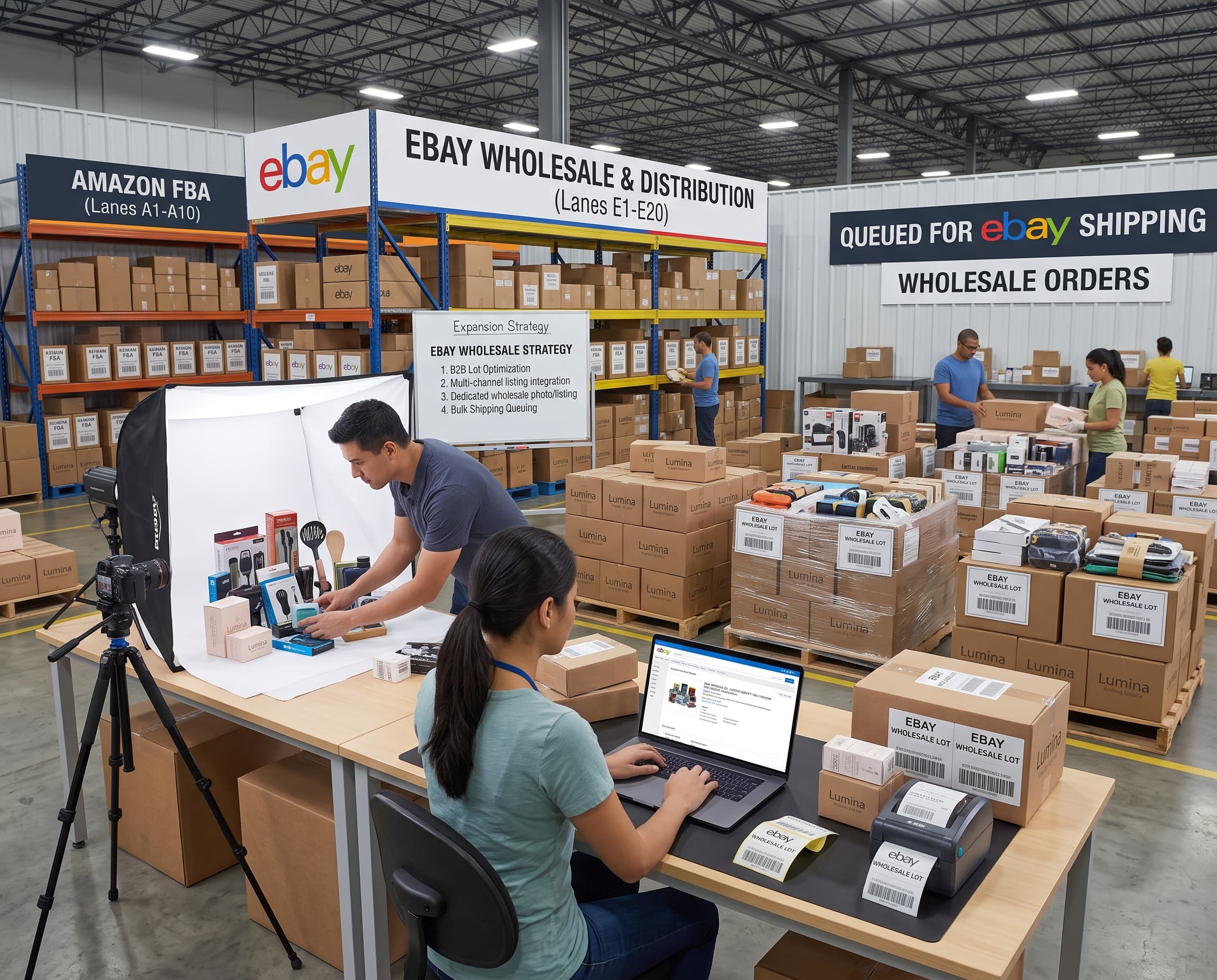 eBay wholesale operations